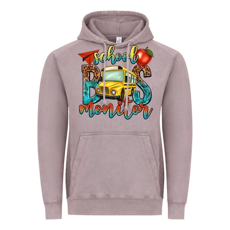 School Bus Monitor Vintage Hoodie by NancyCooperArtShop | Teevron