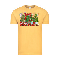 Vintage Mustard merry christmas nurse trees Vintage Tee - MaliasSmallBusiness