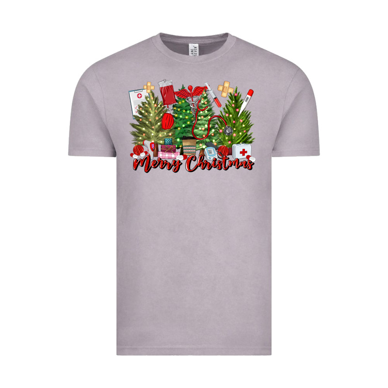 Merry Christmas Nurse Trees Vintage Tee by MaliasSmallBusiness | Teevron