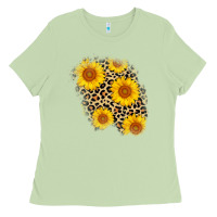 Matcha leopard sunflower patch Ladies Tee - AdoDesignShop