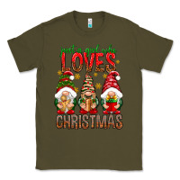 Army Green Just a girl who loves Christmas Classic Tee - NancyCooperArtShop