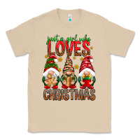 Mushroom Just a girl who loves Christmas Classic Tee - NancyCooperArtShop
