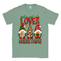 Sage Just a girl who loves Christmas Classic Tee - NancyCooperArtShop