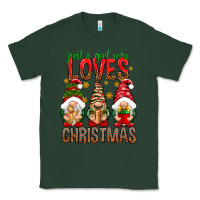 Sports Green Just a girl who loves Christmas Classic Tee - NancyCooperArtShop