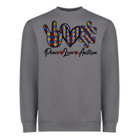 Storm Peace Love Autism Heavyweight Sweatshirt - Bettercallsaul