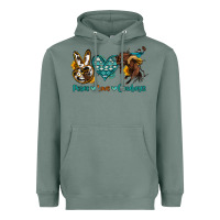Sage peace love cowboys Heavyweight Hoodie - OliviaCreatesArt