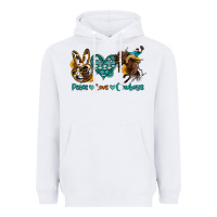 White peace love cowboys Heavyweight Hoodie - OliviaCreatesArt