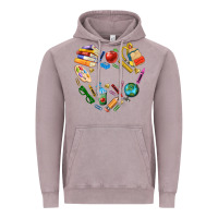 Teacher Heart Custom Vintage Hoodie | Teevron