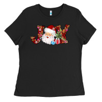 Black joy christmas santa Ladies Tee - AdoDesignShop