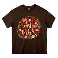 Chocolate Brown christmas vibes Heavy Core Tee - AdoDesignShop