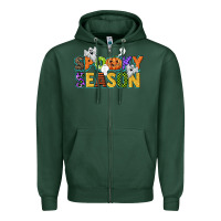 Sports Green spooky season Zipper Hoodie - CowGirlArtShop