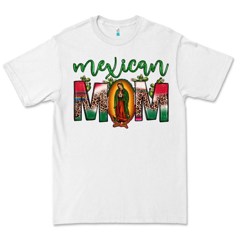 Mexican Mom Our Lady Of Guadalupe Leopard Premium Tee by JahusDesignShop | Teevron