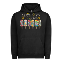 Pigment Black name vibrant summer greeting with popsicles Urban Hoodie - CowhideDigitalArt