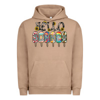 Pigment Burro name vibrant summer greeting with popsicles Urban Hoodie - CowhideDigitalArt