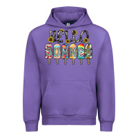 Tulip name vibrant summer greeting with popsicles Urban Hoodie - CowhideDigitalArt