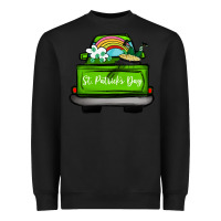 Black St Patrick's Day Truck Heavyweight Sweatshirt - Bettercallsaul