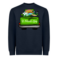 Navy St Patrick's Day Truck Heavyweight Sweatshirt - Bettercallsaul