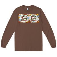 When You're Dead Inside But It's Christmas Hippie Skeleton Santa Long Sleeve Tee | Teevron