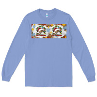 Colony Blue When You're Dead Inside But It's Christmas Hippie Skeleton Santa Long Sleeve Tee - Artiststas