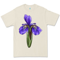 Bone Iris Flower Illustrations Premium Tee - LillyAllenDesigns