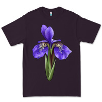 Plum Iris Flower Illustrations Premium Tee - LillyAllenDesigns