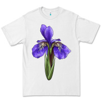 White Iris Flower Illustrations Premium Tee - LillyAllenDesigns