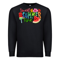 Black Sweet summer time Premium Sweatshirt - FaDigitalArtStudio