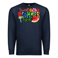 Navy Sweet summer time Premium Sweatshirt - FaDigitalArtStudio