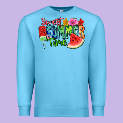 Sweet Summer Time Premium Sweatshirt Designed By Fadigitalartstudio