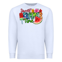 White Sweet summer time Premium Sweatshirt - FaDigitalArtStudio