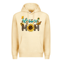 Pina Colada Blessed mom sunflower butterfly mother's day Premium Hoodie - HowdyJamesFarm
