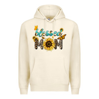 Tofu Blessed mom sunflower butterfly mother's day Premium Hoodie - HowdyJamesFarm