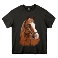 Asphalt horse portrait Heavy Core Tee - Artiststas