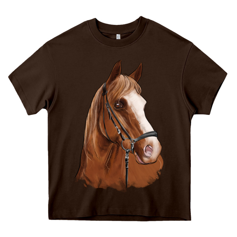 Horse Portrait Heavy Core Tee by Artiststas | Teevron