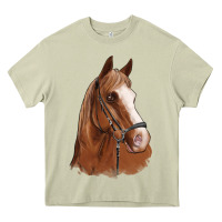 Mossy horse portrait Heavy Core Tee - Artiststas