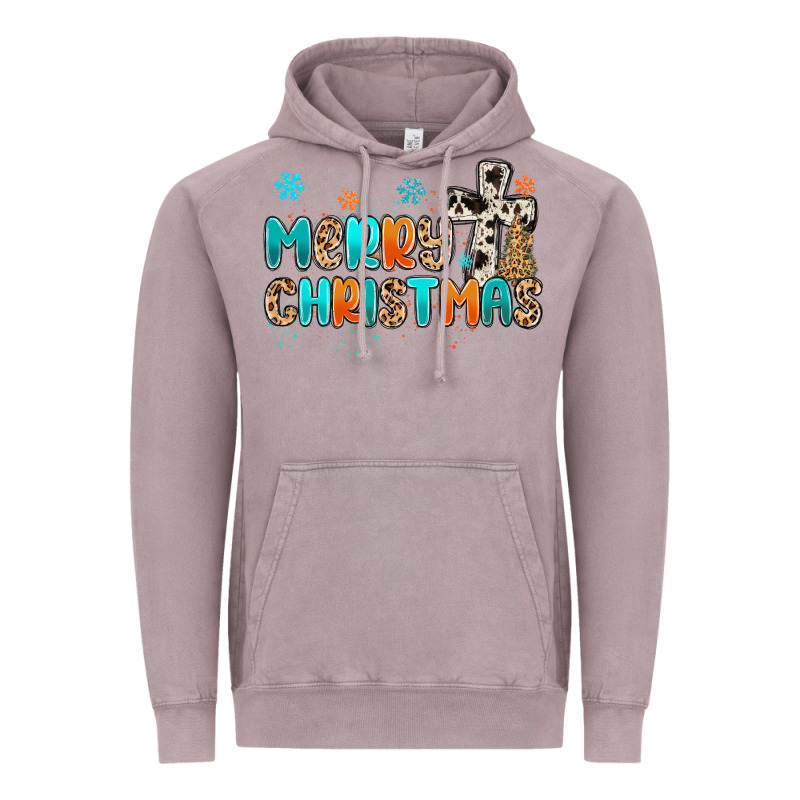 Western Merry Christmas Vintage Hoodie by MaliasSmallBusiness | Teevron