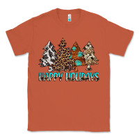 Copper Happy Holidays Trees Classic Tee - MaliasSmallBusiness