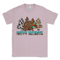 Lilac Happy Holidays Trees Classic Tee - MaliasSmallBusiness