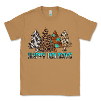 Toasted Coconut Happy Holidays Trees Classic Tee - MaliasSmallBusiness