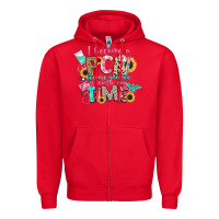 Red i became a cna because your life is worth my time Zipper Hoodie - CowGirlArtShop
