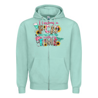 Seafoam i became a cna because your life is worth my time Zipper Hoodie - CowGirlArtShop