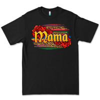 Black Latina mama with serape and roses Premium Tee - Jasminsmagicworld