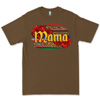 Cacao Latina mama with serape and roses Premium Tee - Jasminsmagicworld