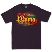 Plum Latina mama with serape and roses Premium Tee - Jasminsmagicworld