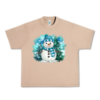 Burro winter snowman Urban Heavy Tee - MaliasSmallBusiness