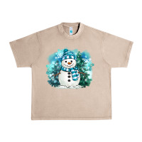 French Oak winter snowman Urban Heavy Tee - MaliasSmallBusiness