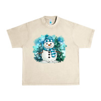 Sandshell winter snowman Urban Heavy Tee - MaliasSmallBusiness
