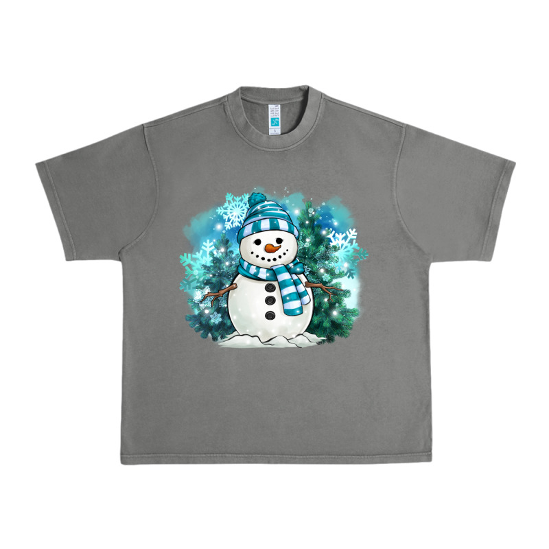 Winter Snowman Urban Heavy Tee by MaliasSmallBusiness | Teevron