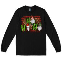 Black ho ho ho gnomes christmas Long Sleeve Tee - RanaPortraitStore