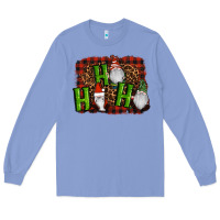 Colony Blue ho ho ho gnomes christmas Long Sleeve Tee - RanaPortraitStore
